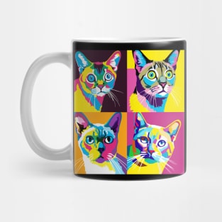 Singapura Cat Pop Art - Cat Lover Gift Mug